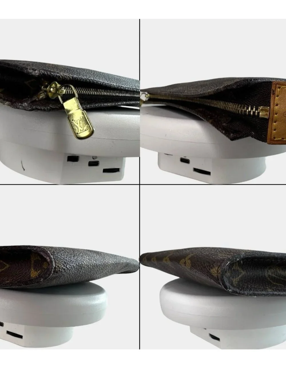 LOUIS VUITTON Monogram Bucket PM Accessory Pouch LV Authentic AR 1917 - Picture 10 of 13